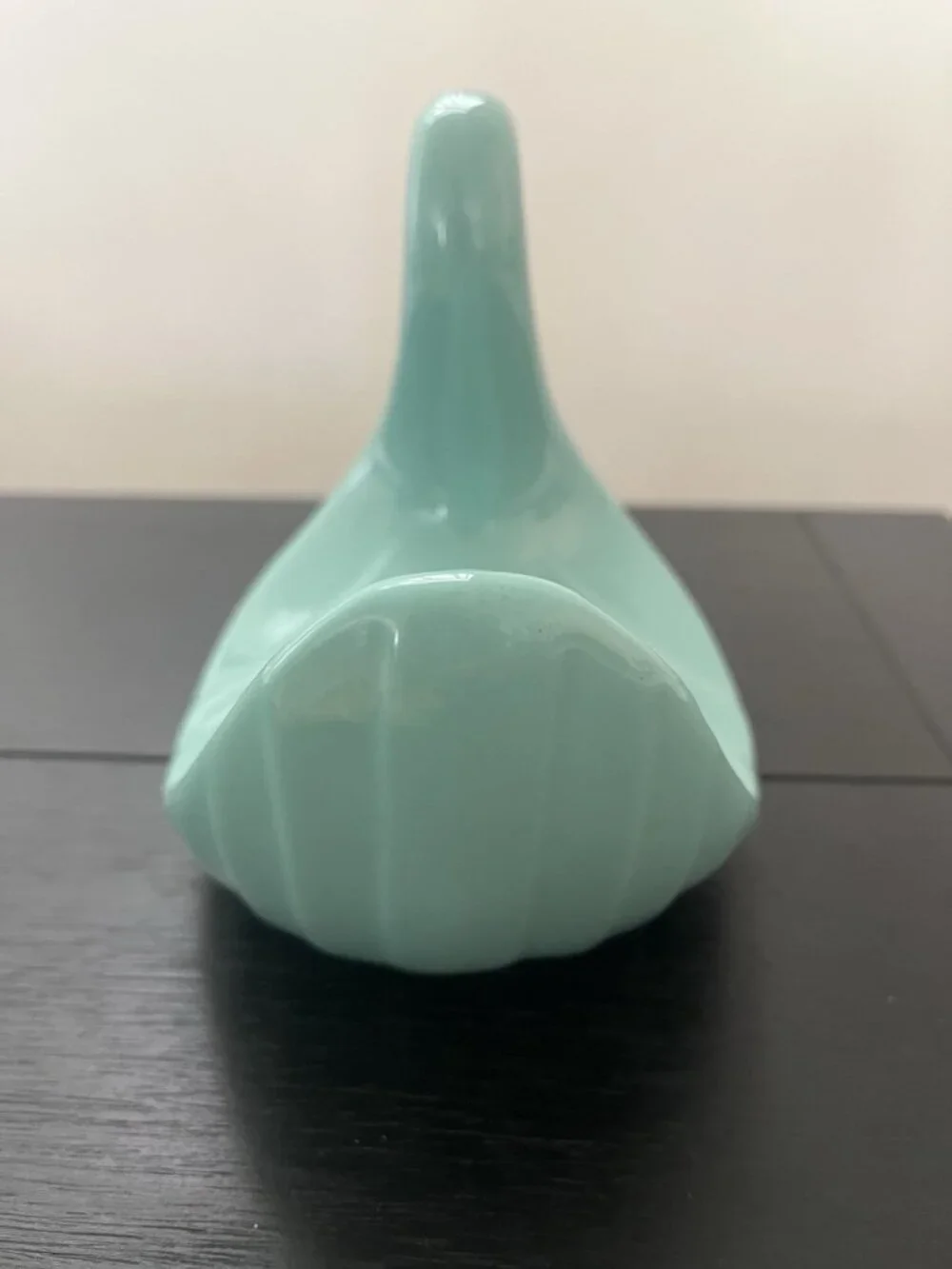 Vintage Aqua Ceramic Swan Towel Holder 80s Retro Bathroom Washcloth Decor 7